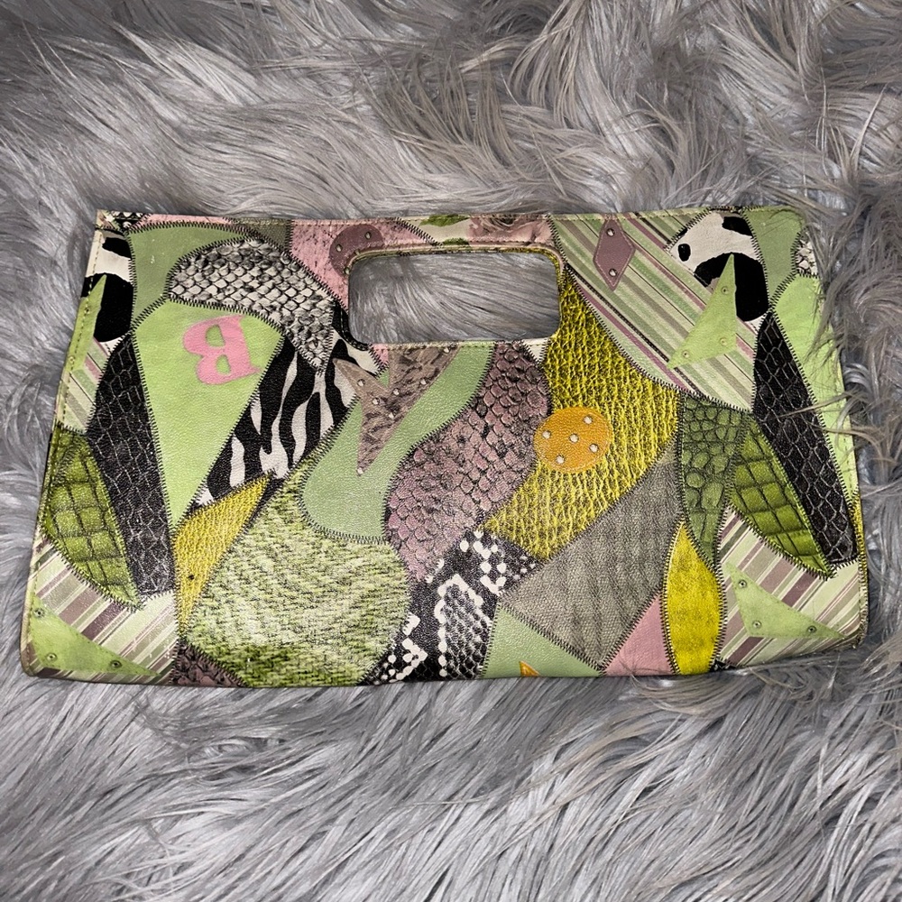 Animal Print Clutch Handbag
